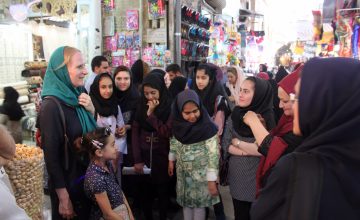 Renske in Iran