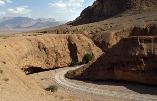 woestijnrivier bij Yazd